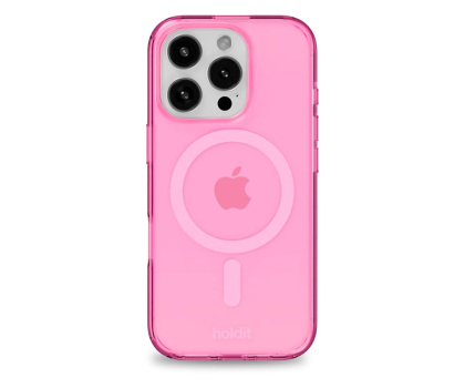 Etui / obudowa na smartfona Holdit MagSafe Case iPhone 16 Pro Przezroczysty/ różowy